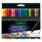Тънкописец Faber-Castell Grip, връх 0.4 мм, комплект 20 цвята, в блистер