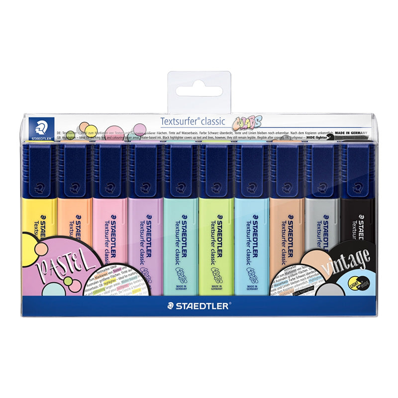 Комплект текстмаркери Staedtler 364, 10 цвята