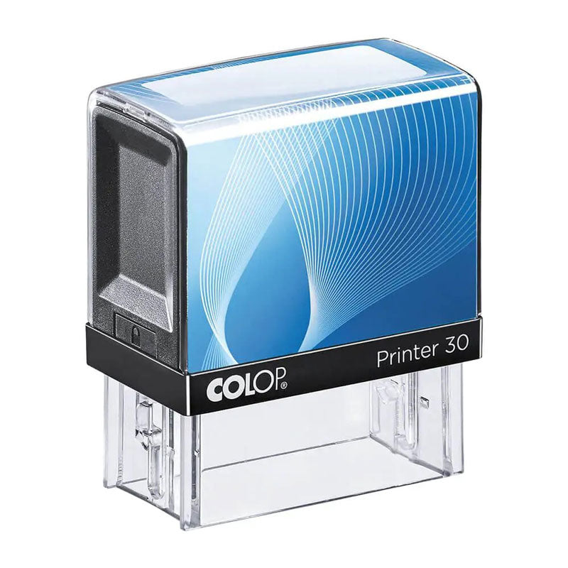 Печат Colop Printer 30, 18 х 47 мм, черен, син, червен
