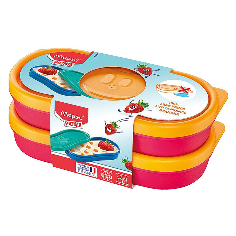 Кутия за храна Maped Concept Kids Chakc, 2 х 150 мл.