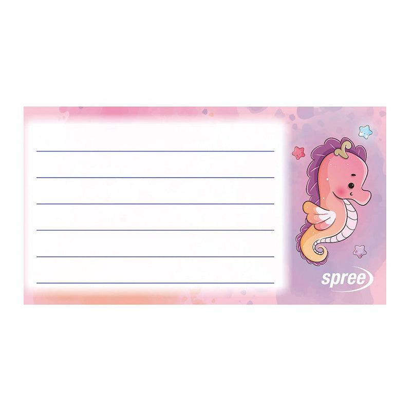 Етикети ученически лепящи Spree Basic, 10 листа х 4 бр.
