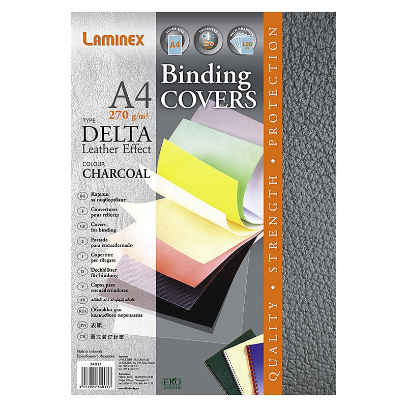 Плътна корица Laminex Delta Lux, цветна, 270гр, 100 бр/ оп.