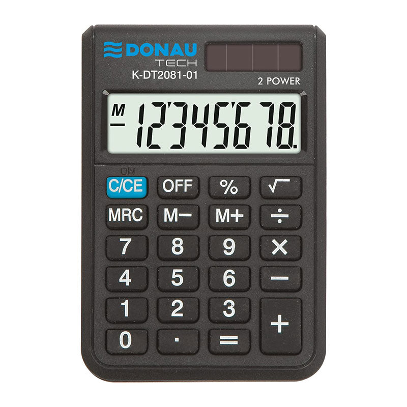 Джобен калкулатор Donau Tech K-DT2081-01, 8 разряден, черен