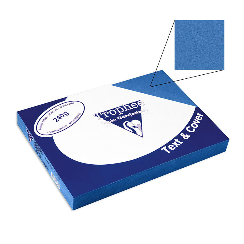 Корица за подвързване картон кожа, Clairefontaine, A4, 240гр.