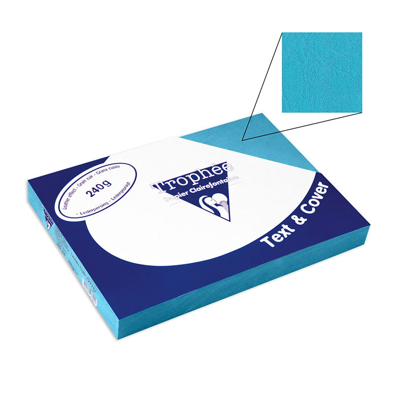 Корица за подвързване картон кожа, Clairefontaine, A4, 240гр.