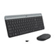Комплект мултимедийна безжична клавиатура и мишка Logitech MK470 Slim
