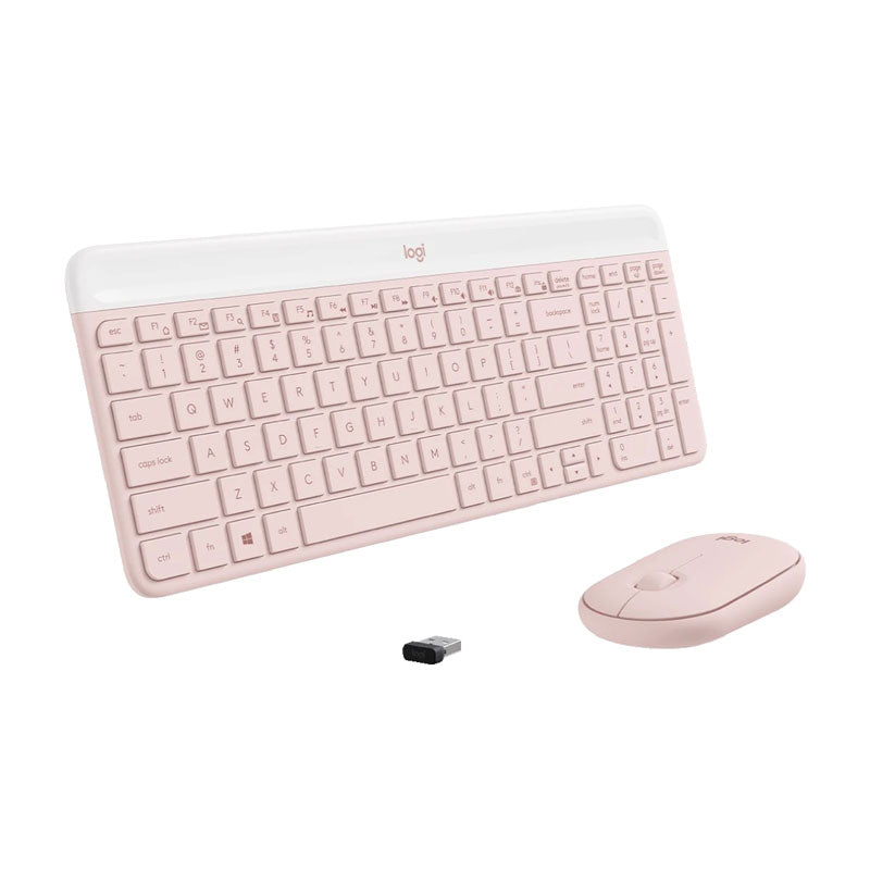 Комплект мултимедийна безжична клавиатура и мишка Logitech MK470 Slim
