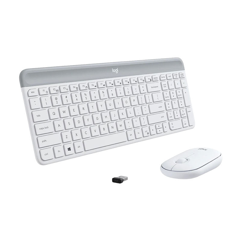 Комплект мултимедийна безжична клавиатура и мишка Logitech MK470 Slim