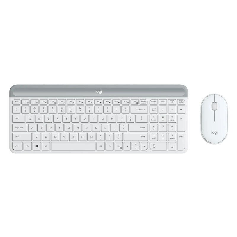Комплект мултимедийна безжична клавиатура и мишка Logitech MK470 Slim