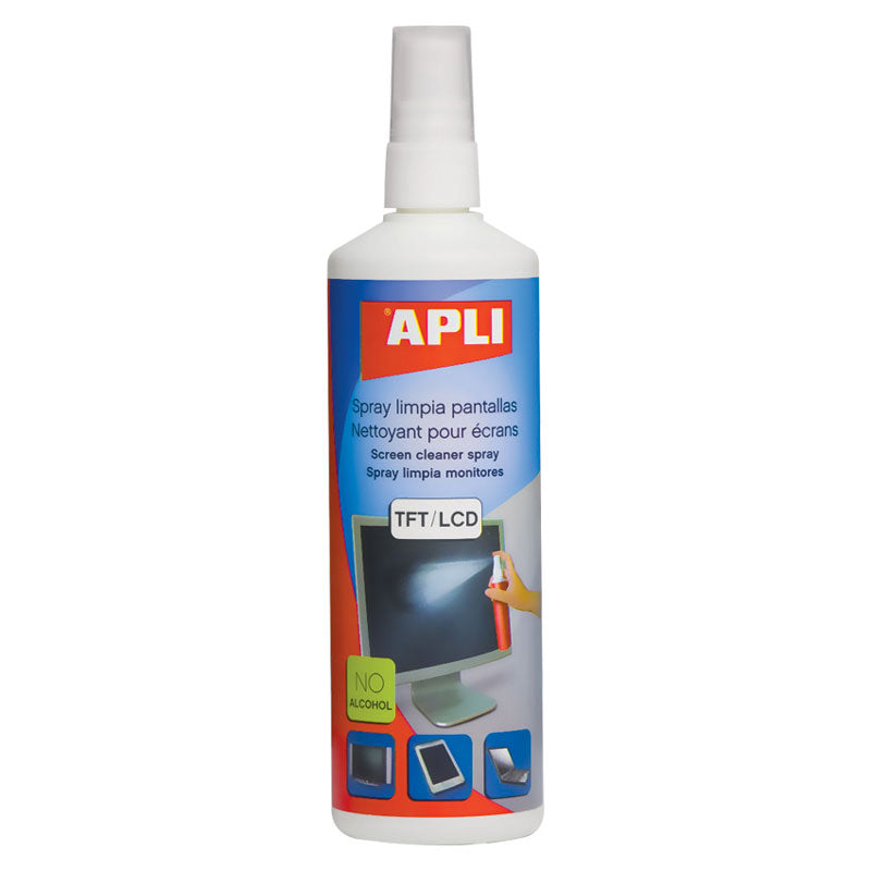 Спрей за почистване Apli на TFT/LCD екрани, 250 мл.
