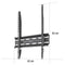 Стенна стойка за TV HAMA FIX, 65"