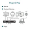 Мрежов суич TP-Link TL-SG108 Неуправляем L2 Gigabit Ethernet (10/100/1000) Черен