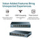 Мрежов суич TP-Link TL-SG108 Неуправляем L2 Gigabit Ethernet (10/100/1000) Черен