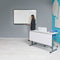 Бяла дъска Top Office, керамична, с 2 крила, за екран 55''