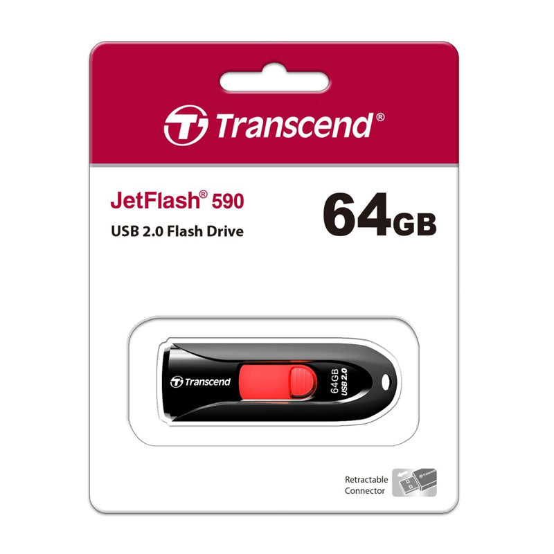 USB преносима памет Transcend JetFlash 590K, 64 GB, USB 2.0