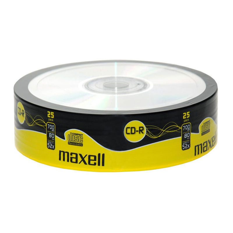 CD-R80 диск MAXELL, 700MB, 52x, целофан, 25 бр.