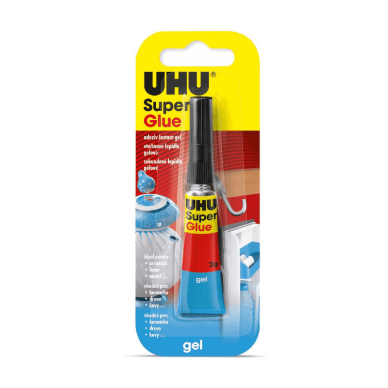 Лепило Uhu Super Glue gel, 2 мл.