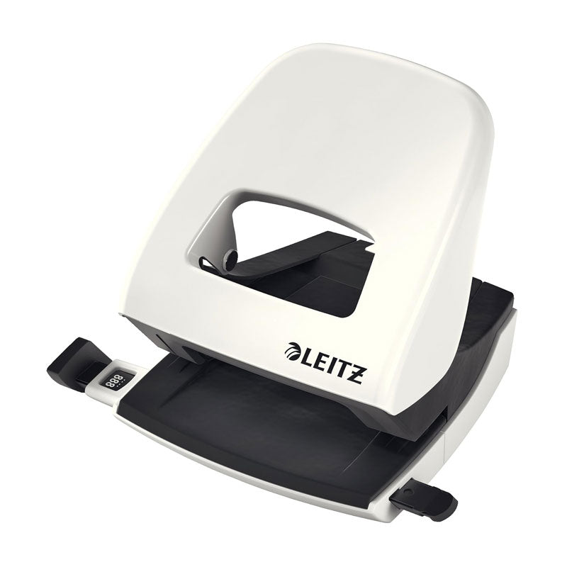 Перфоратор Leitz Nexxt WOW Colours 5008, за 30 листа, с ограничител