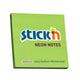 Самозалепващи листчета Stick`N, неон, 76 x 76 мм