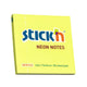 Самозалепващи листчета Stick`N, неон, 76 x 76 мм