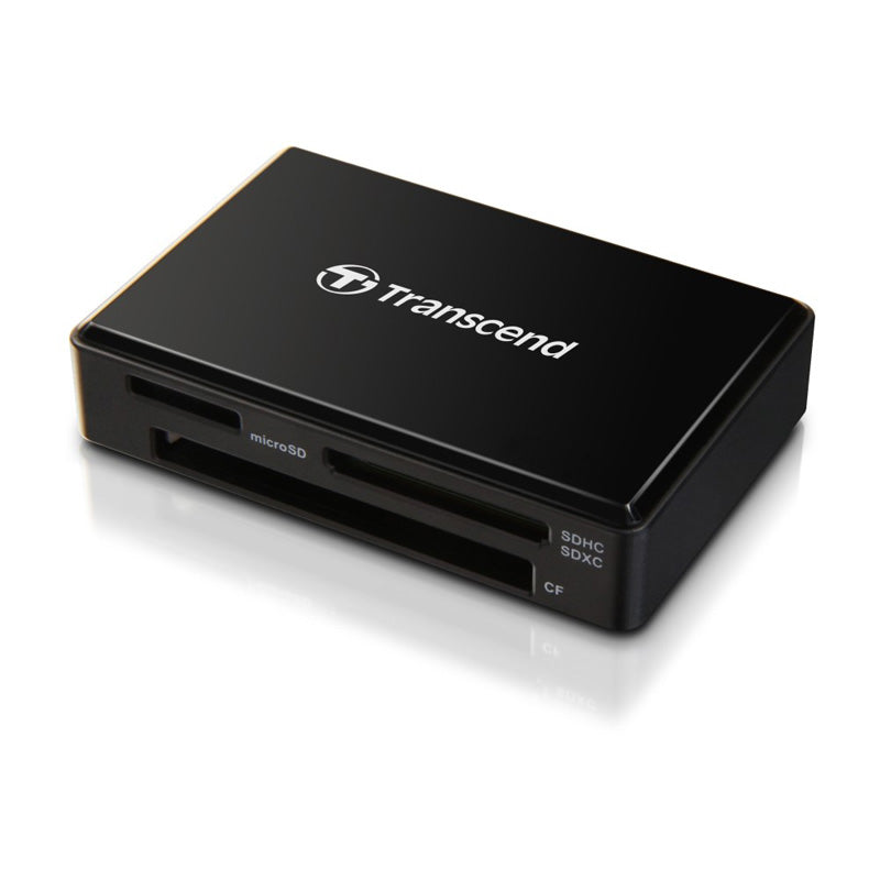 Четец за карти, Transcend All-in-1 Multi Memory Card Reader, USB 3.0/3.1 Gen 1, Black