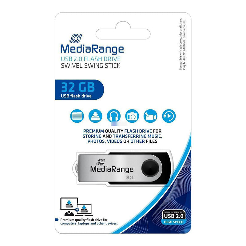 USB преносима памет MediaRange 32 GB, USB 2.0