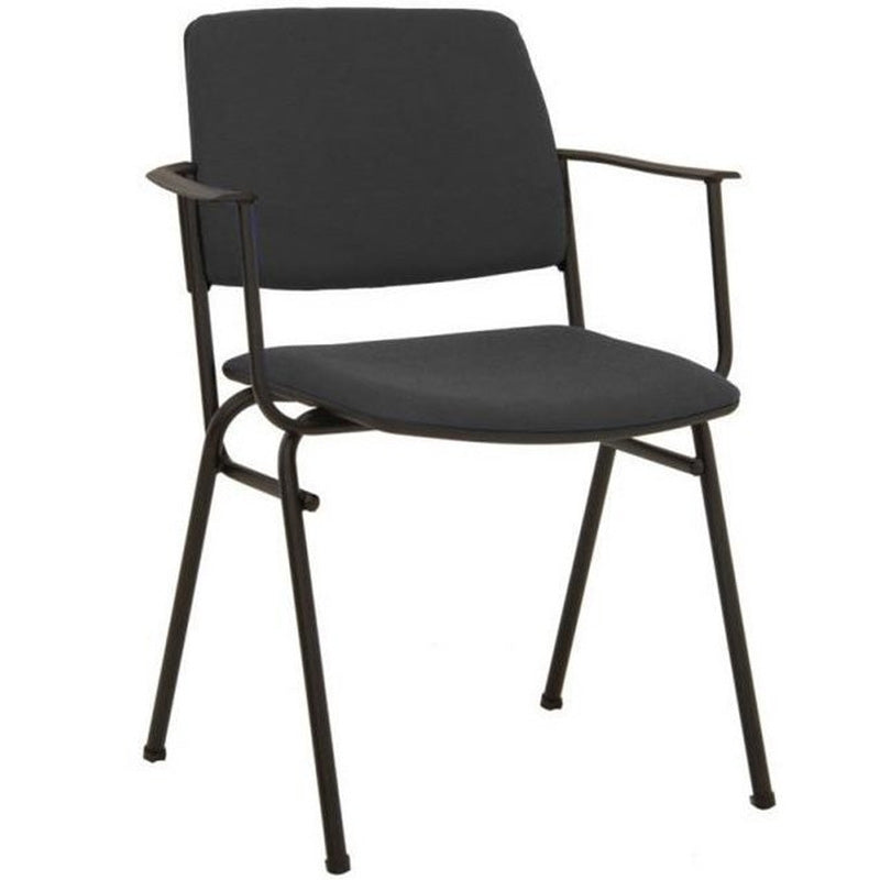 Посетителски стол Isit Arm Black с дамаска