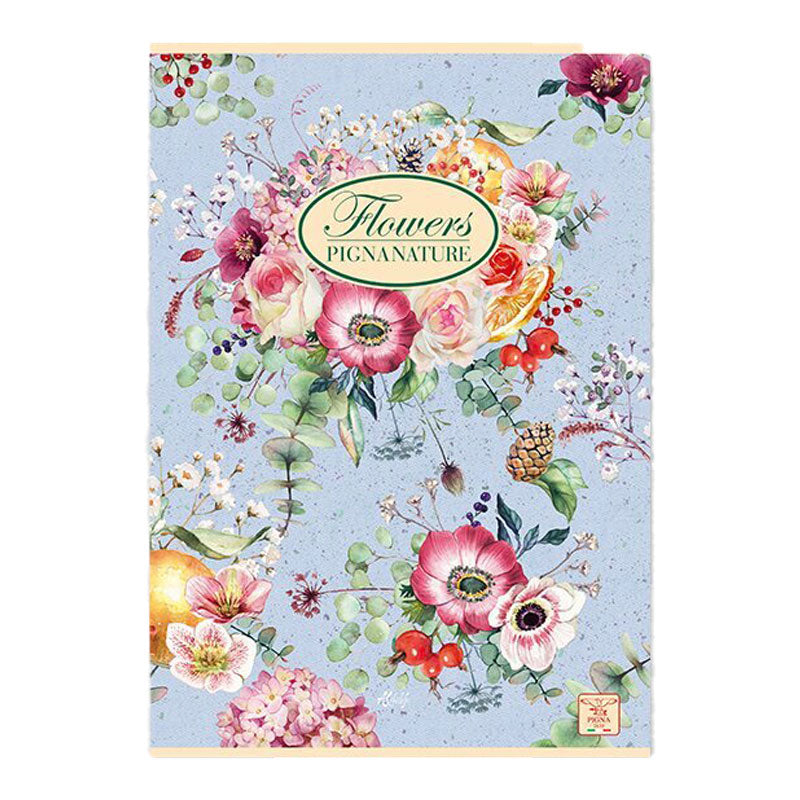 Тетрадка Pigna Nature Flowers, PM, A4, 42 л., редове