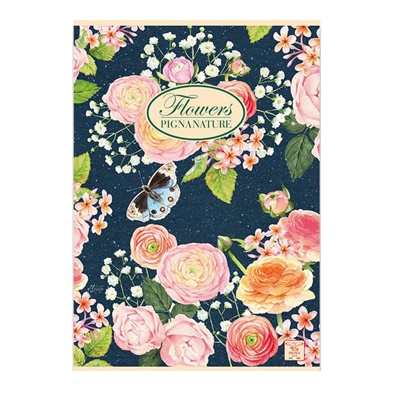 Тетрадка Pigna Nature Flowers, PM, A4, 42 л., редове