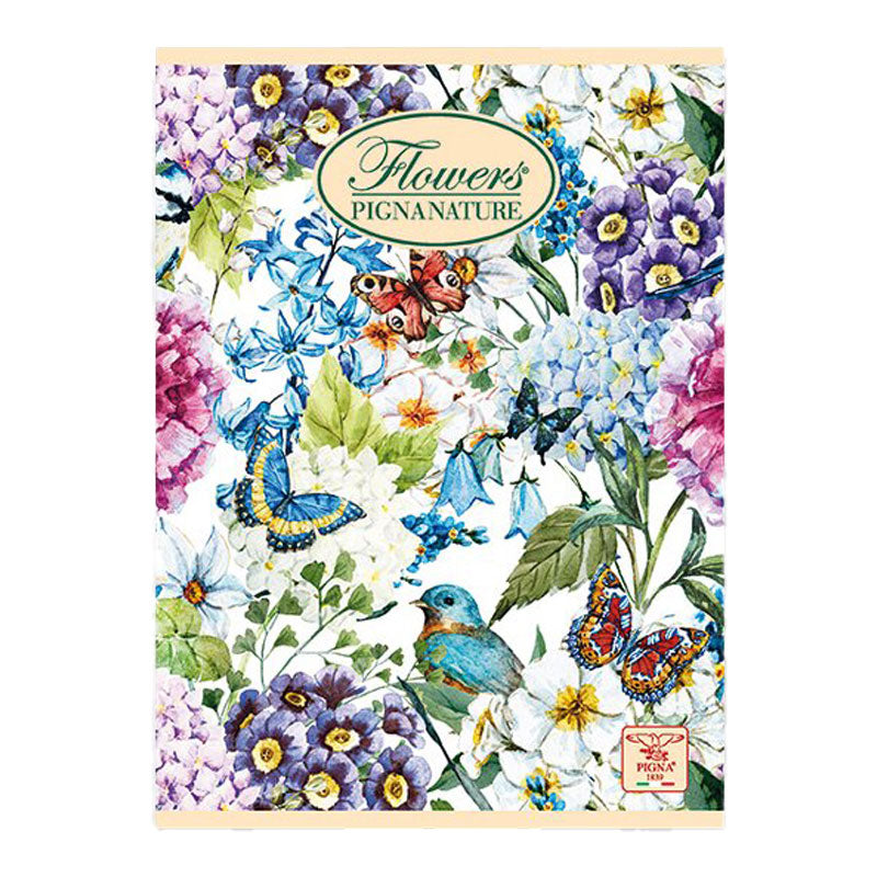 Тетрадка Pigna Nature Flowers, PM, A4, 42 л., редове