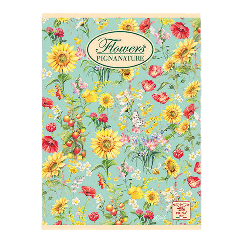 Тетрадка Pigna Nature Flowers, PM, A4, 42 л., редове
