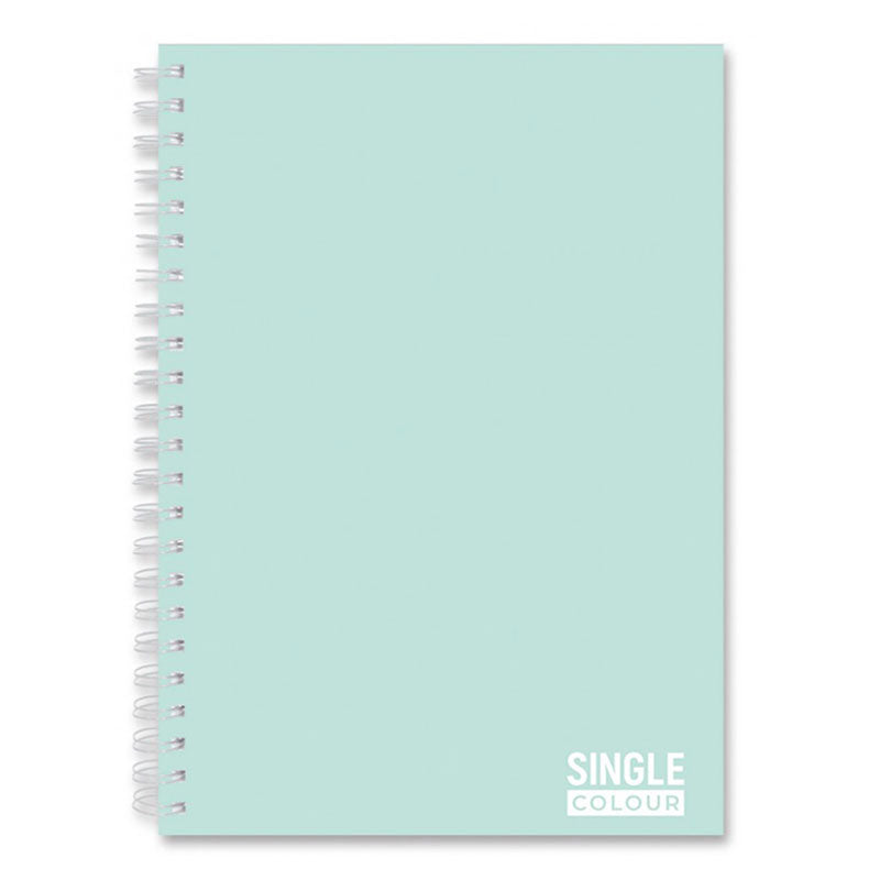 Тетрадка A5 спир. тв.корица Slim UV Pastel Single Colour, 100 л.ред, 2 теми, 80 г/м2