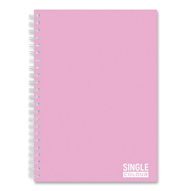 Тетрадка A4 спир. тв.корица Slim UV Pastel Single Colour, 100 л.ред, 2 теми, 80 г/м2