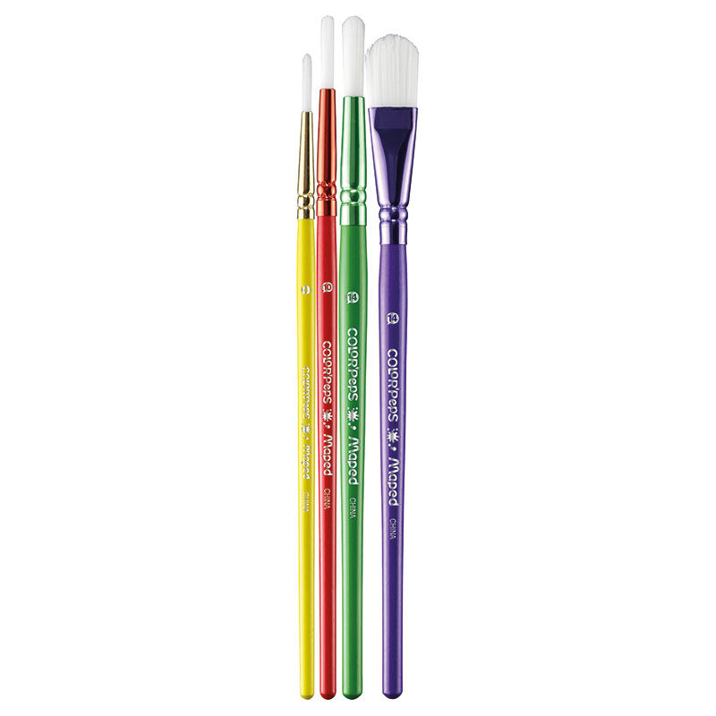 Комплект четки Maped C3, 3 кръгли + 1 плоска
