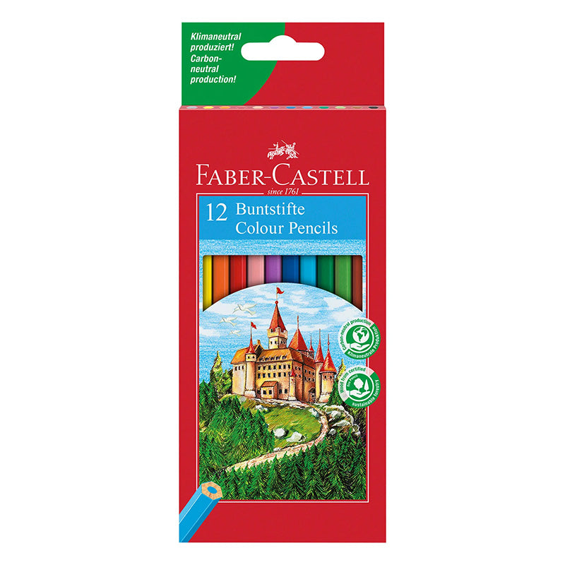 Цветни моливи Faber Castell, Замък, 12 цвята
