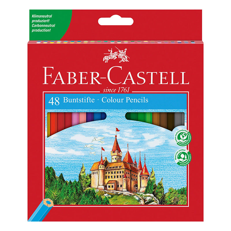 Цветни моливи Faber Castell, Замък, 48 цвята