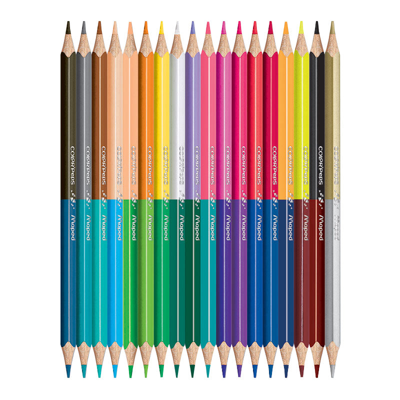 Цветни моливи Maped Color'Peps Duo, 18 броя - 36 цвята
