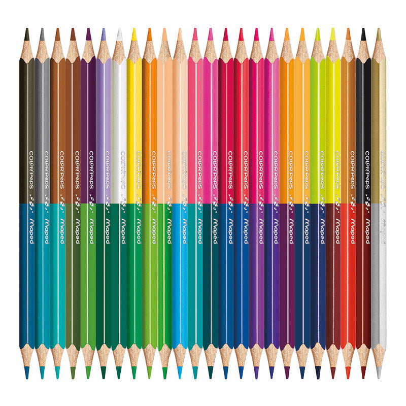 Цветни моливи Maped Color'Peps Duo, 24 броя - 48 цвята