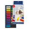 Пастели Faber-Castell Goldfaber, Soft, сухи, мини, 24 цвята