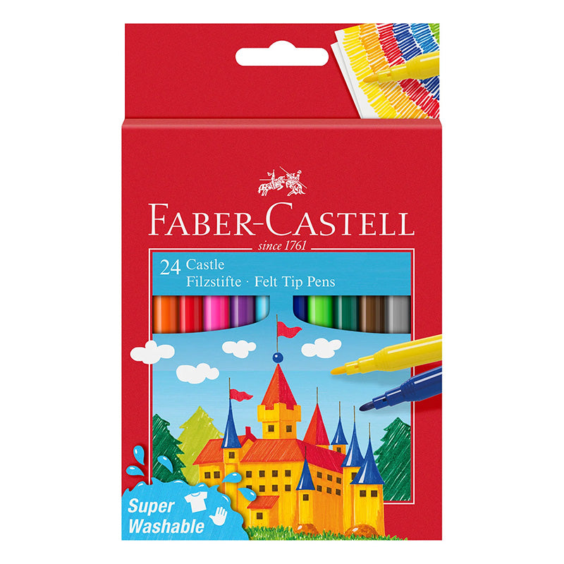 Флумастери Faber-Castell, Замък, 24 цвята