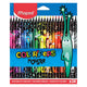 Цветни моливи Maped ColorPeps Black Monster, 24 цвята