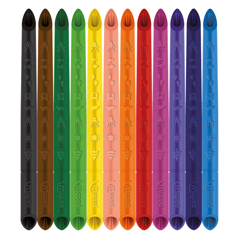 Цветни моливи Maped Color Peps Infinity, 12 цвята