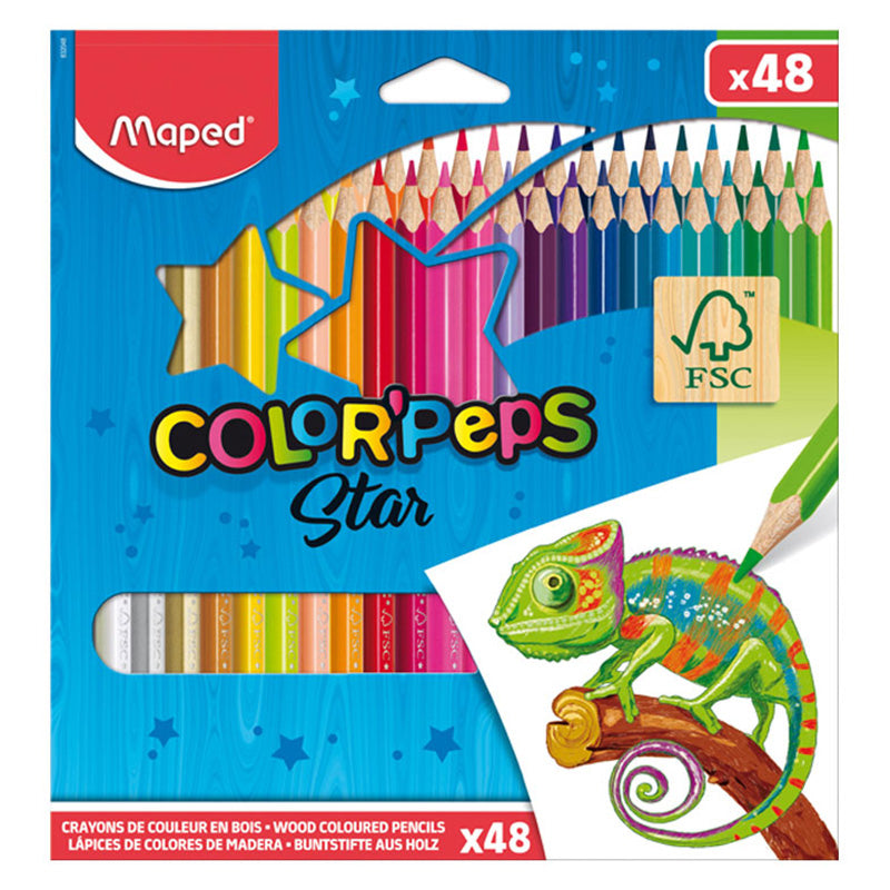 Цветни моливи Maped Color Peps, 48 цвята