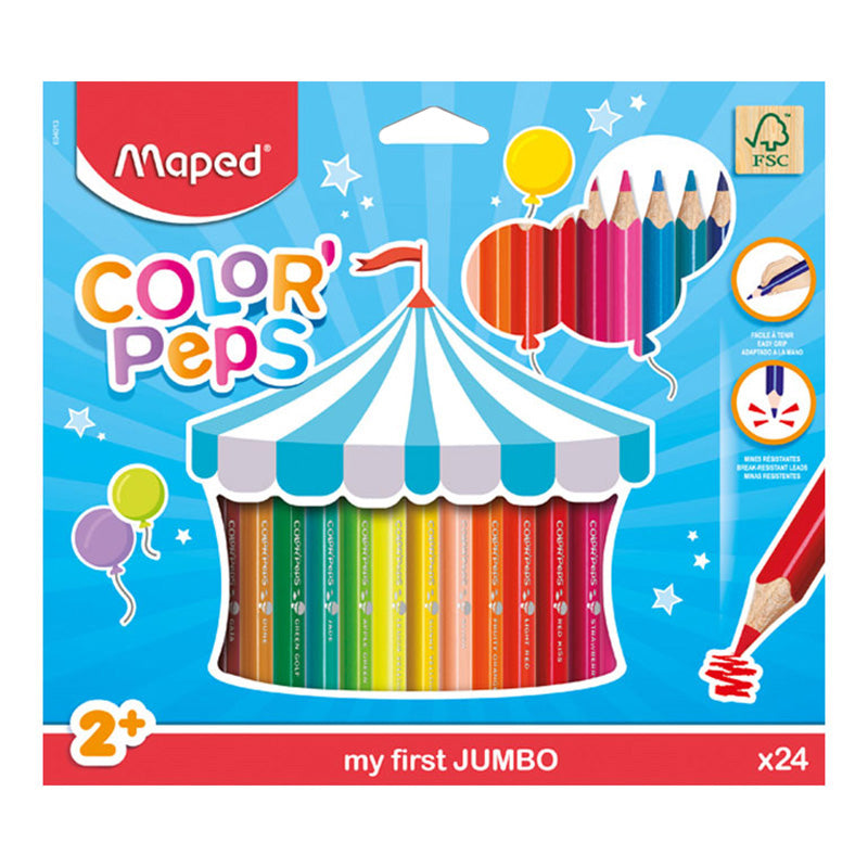 Цветни моливи Maped Color Peps Early  Age, 24 цвята