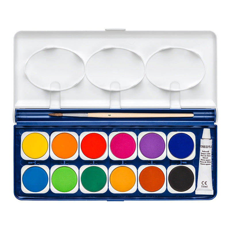 Акварелни боички Staedtler NC 888, 12 цвята в кутия