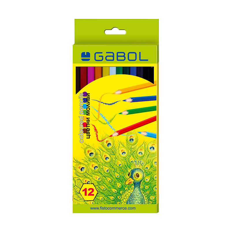Цветни моливи Gabol, 12 цвята