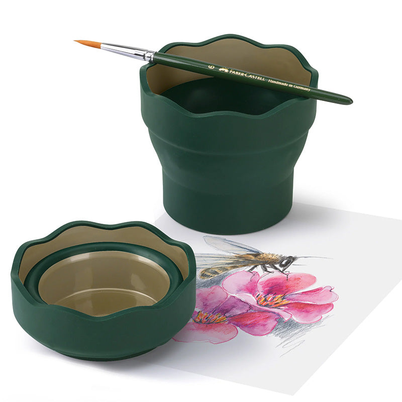 Чаша за рисуване Faber-Castell Clik&Go, сгъваема