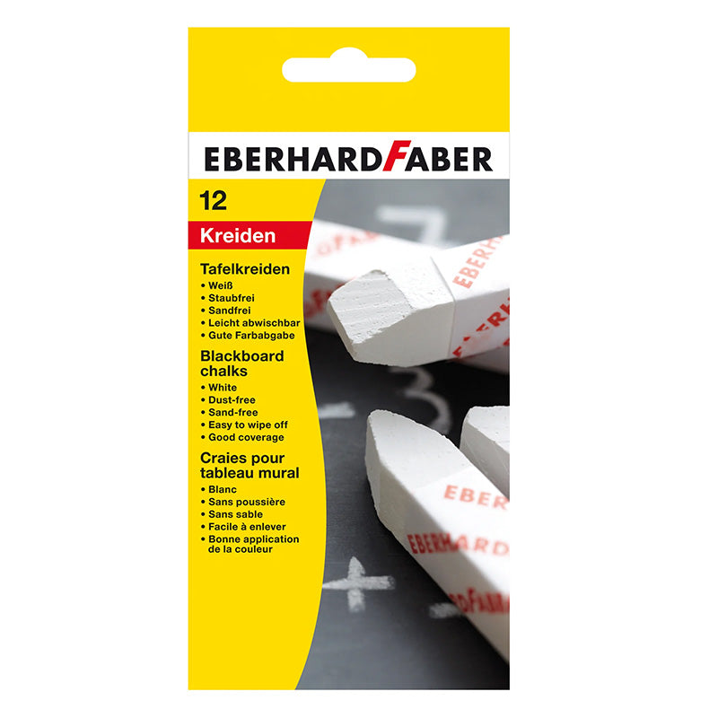 Тебешир Faber Eberhard, бял, 12 броя