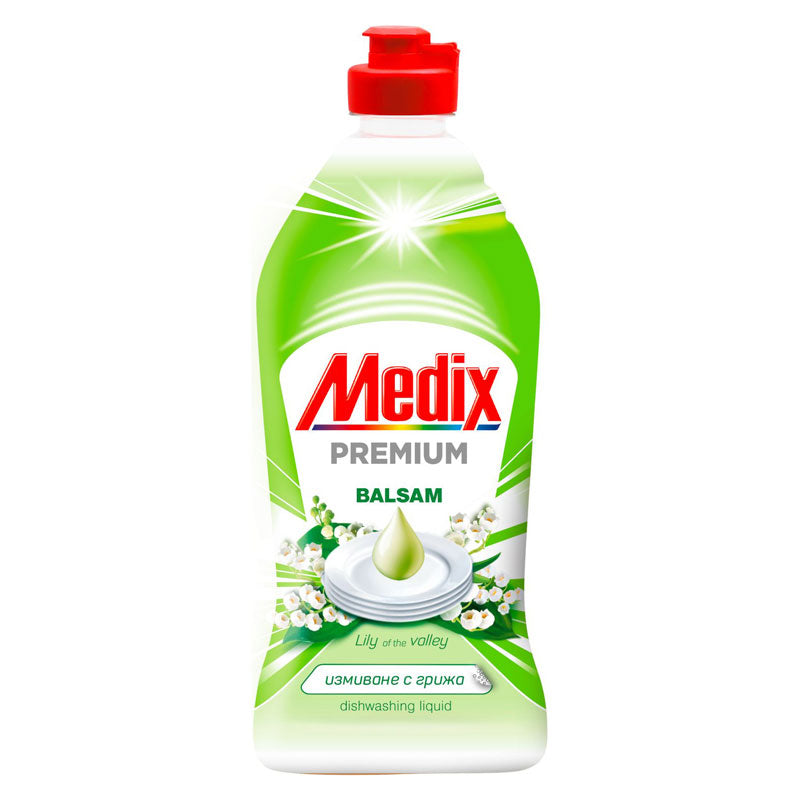 Течен препарат за съдове Medix, с балсам, 0.750 л.