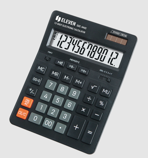 Калкулатор Eleven SDC 444 S, 12 разряден